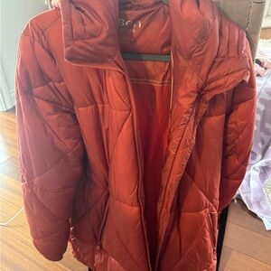 Women's Warm Puffer Jacket in Rust